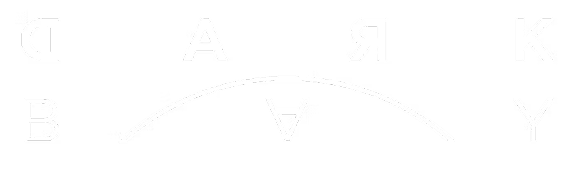 Text DARK BAY mirrored with an arc design above the word.